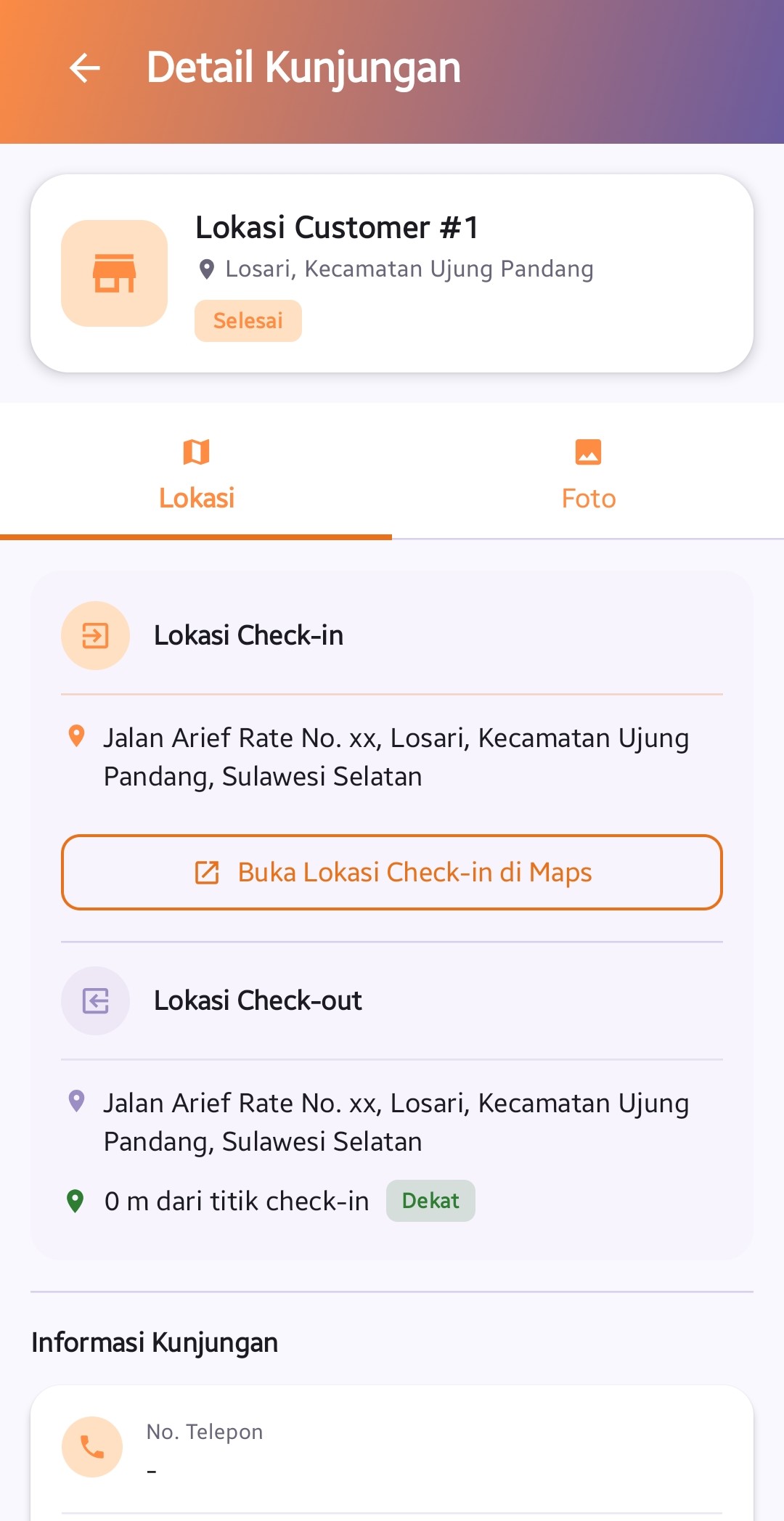 Detail Kunjungan
